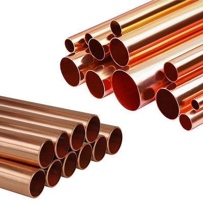 جودة  C10100 C10200 99.9% Pure Copper Piping C11000 15mm 22mm For Water Pipes مصنع