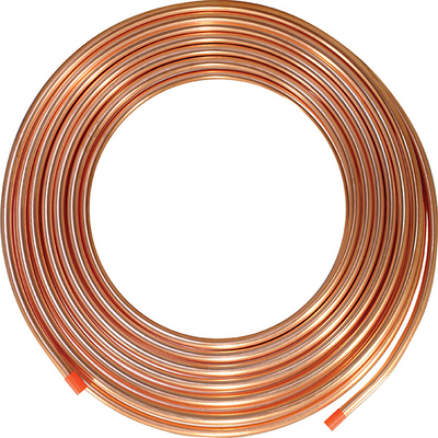 أنابيب نحاسية حمراء 99.99٪ غير ملحومة T1 T2 T3 C11000 AISI 0.025mm-0.6mm