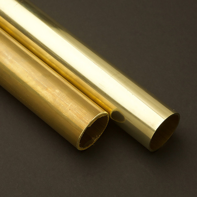 أنبوب نحاسي غير ملحوم دقيق ASTM C22000 99.9٪ أنبوب نحاسي مستقيم نقي H62 بجدار رفيع