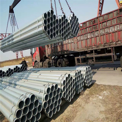 Q195 Q235 Q345 انبوب الحديد المجلفن بالغمس الساخن 2-4mm